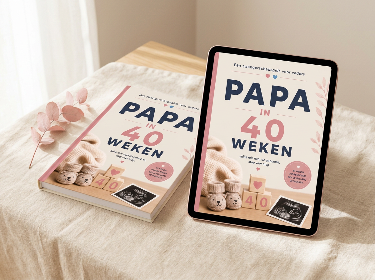 De gids Papa in 40 weken op tablet en als geprint boek
